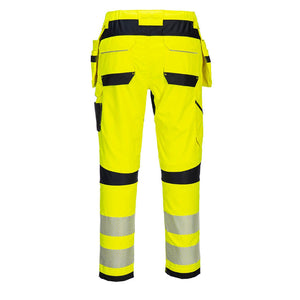Portwest PW3 FR Hi-Vis Holster Trousers Yellow/Black FR407