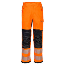 Load image into Gallery viewer, Portwest PW3 FR HVO Work Trousers Orange/Black FR414

