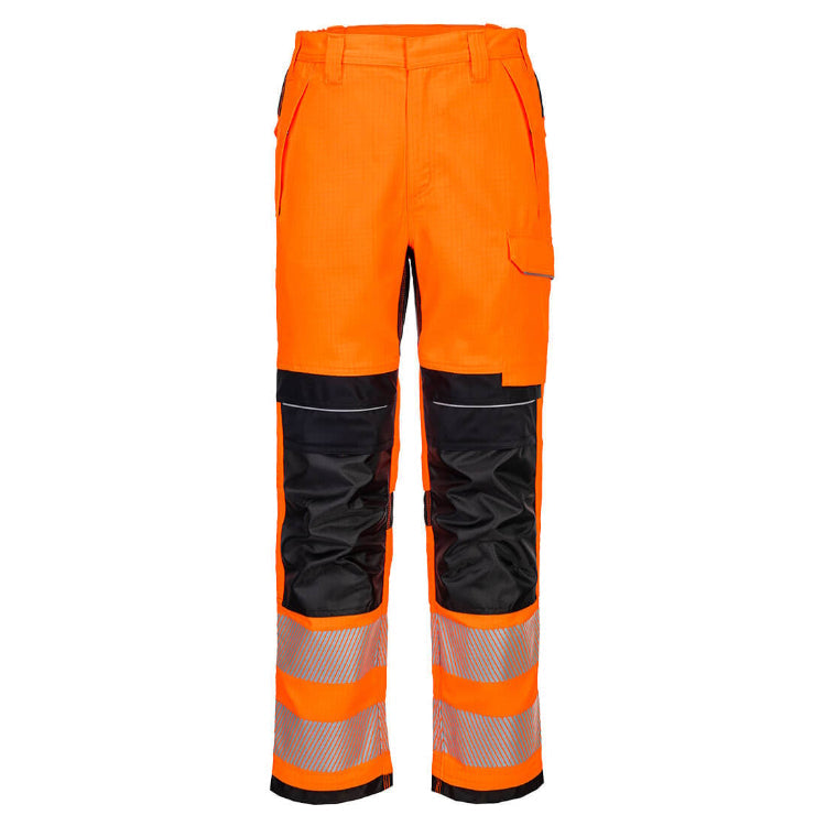 Portwest PW3 FR HVO Work Trousers Orange/Black FR414