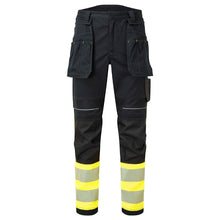 Load image into Gallery viewer, Portwest PW3 FR Hi-Vis Class 1 Holster Trousers Yellow/Black FR416 (Aug 24)
