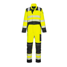 Load image into Gallery viewer, Portwest PW3 FR Hi-Vis Coverall Yellow/Black FR507
