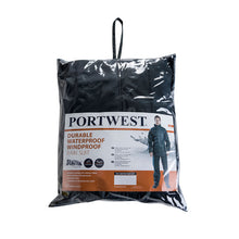 Load image into Gallery viewer, Portwest Sealtex Essential Rainsuit (2 Piece Suit) Navy L450
