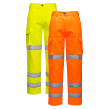 Load image into Gallery viewer, Portwest Hi-Vis Women&#39;s Three Band Work Trousers LW71

