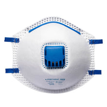 Load image into Gallery viewer, Portwest FFP2 Valved Respirator (Blister Pack) White P209 - Pack of 3
