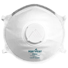 Load image into Gallery viewer, Portwest FFP3 Valved Dolomite Light Cup Respirator White P304 - Pack of 10
