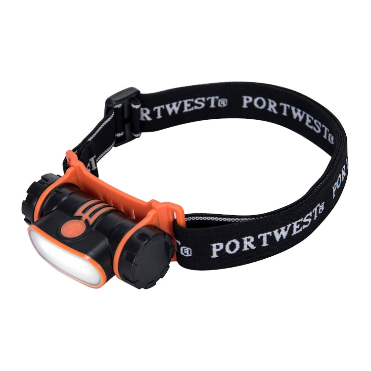 Portwest USB Rechargeable LED Head Light Black PA70