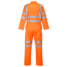Load image into Gallery viewer, Portwest Hi-Vis Polycotton Service Coverall Orange RT42 (Tall or Regular)
