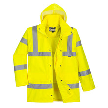 Load image into Gallery viewer, Portwest Hi-Vis Breathable Rain Traffic Jacket RT60
