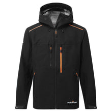 Load image into Gallery viewer, Portwest Shell Rain Jacket Black S385
