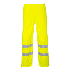 Portwest Hi-Vis Breathable Rain Trousers Yellow S487