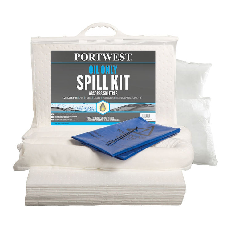 Portwest 50 Litre Oil Only Kit White SM61 - 3 Kits