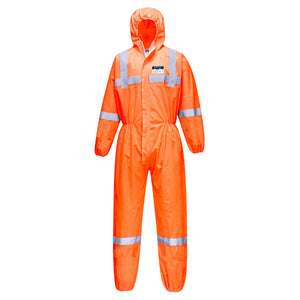 Portwest VisTex SMS Coverall Type 5/6 Orange ST36 - Pack of 50