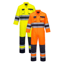 Load image into Gallery viewer, Portwest Nantes Hi-Vis Contrast Work Coverall TX55
