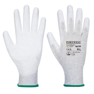 Portwest Vending Antistatic PU Palm Glove Grey VA199