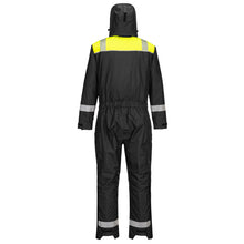 Load image into Gallery viewer, Portwest PW3 Winter Coverall Black/Yellow PW353
