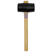 Load image into Gallery viewer, Sealey Black Rubber Mallet 1.75lb - Wooden Shaft (Premier)
