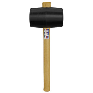 Sealey Black Rubber Mallet 2.5lb - Wooden Shaft (Premier)