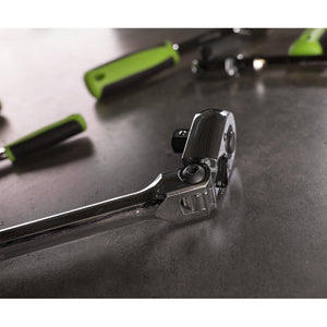 Sealey Ratchet Wrench 3/8" Sq Drive - Extra-Long Flexi-Head Flip Reverse (Siegen)