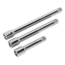Load image into Gallery viewer, Sealey Extension Bar Set 3pc 3/8&quot; Sq Drive (Siegen)
