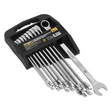 Load image into Gallery viewer, Sealey Combination Spanner Set 10pc Extra-Long - Metric (Siegen)
