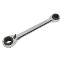 Load image into Gallery viewer, Sealey Ratchet Ring Spanner 4-in-1 Reversible Metric (Siegen)
