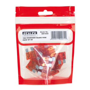 Sealey Automotive Blade Fuse Standard 10A - Pack of 50