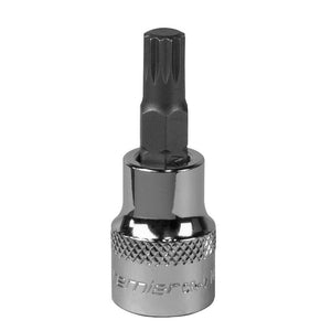 Sealey Spline Socket Bit M8 3/8" Sq Drive (Premier)