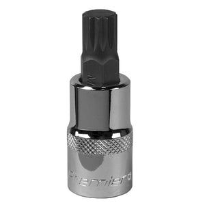 Sealey Spline Socket Bit M12 1/2" Sq Drive (Premier)
