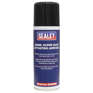 Sealey Super Glue Activating Aerosol 200ml - Pack of 6