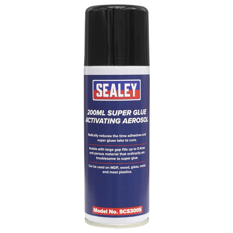 Sealey Super Glue Activating Aerosol 200ml - Pack of 6
