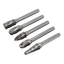 Load image into Gallery viewer, Sealey Tungsten Carbide Rotary Burr Set 5pc Ripper/Coarse
