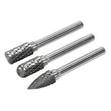 Load image into Gallery viewer, Sealey Tungsten Carbide Rotary Burr Set 3pc
