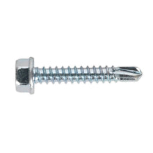 Load image into Gallery viewer, Sealey Self-Drilling Screw 4.2 x 25mm Hex Head Zinc - Pack of 100
