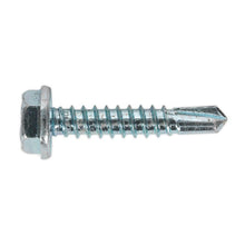 Load image into Gallery viewer, Sealey Self-Drilling Screw 4.8 x 25mm Hex Head Zinc - Pack of 100
