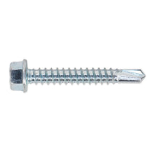 Load image into Gallery viewer, Sealey Self-Drilling Screw 5.5 x 38mm Hex Head Zinc - Pack of 100

