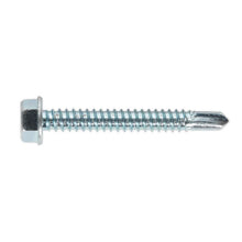 Load image into Gallery viewer, Sealey Self-Drilling Screw 6.3 x 50mm Hex Head Zinc - Pack of 100
