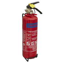 Load image into Gallery viewer, Sealey Fire Extinguisher 1kg Dry Powder
