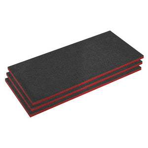 Sealey Easy Peel Shadow Foam Red/Black 30mm - Pack of 3