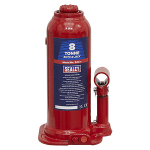 Sealey Bottle Jack 8 Tonne (Min/Max Height - 222/447mm) (SJ8)