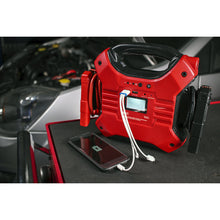 Load image into Gallery viewer, Sealey Jump Start Power Pack Lithium-ion Phosphate (LiFePo4) 12/24V 1200/600 Peak Amps
