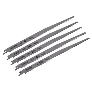 Sealey Reciprocating Saw Blade Pruning & Coarse Wood 300mm (12") 3tpi - Pack of 5