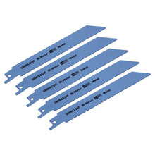Load image into Gallery viewer, Sealey Reciprocating Saw Blade Metal 150mm (6&quot;) 24tpi - Pack of 5
