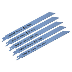 Sealey Reciprocating Saw Blade Metal 230mm (9") 24tpi - Pack of 5