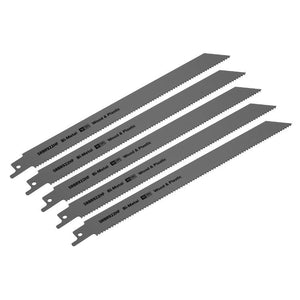 Sealey Reciprocating Saw Blade Wood & Plastics 230mm (9") 10tpi - Pack of 5