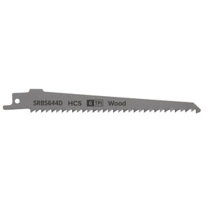 Sealey Reciprocating Saw Blade Clean Wood 150mm (6") 6tpi - Pack of 5