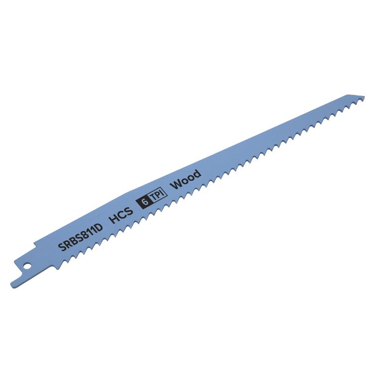 Sealey Reciprocating Saw Blade Clean Wood 200mm (8