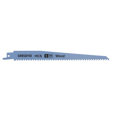Load image into Gallery viewer, Sealey Reciprocating Saw Blade Clean Wood 200mm (8&quot;) 6tpi - Pack of 5
