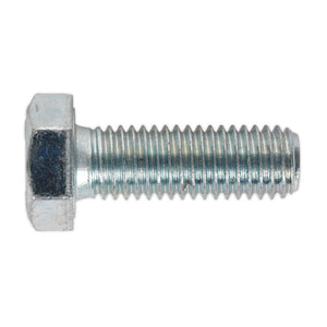 Sealey HT Zinc Setscrew DIN 933 - M12 x 35mm - Grade 8.8 - Pack of 25