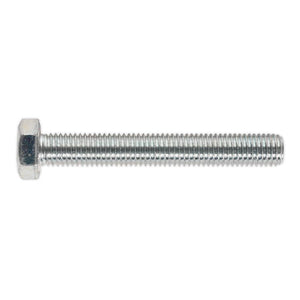 Sealey HT Zinc Setscrew DIN 933 - M14 x 100mm - Grade 8.8 - Pack of 10