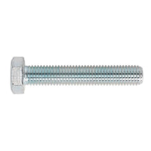 Load image into Gallery viewer, Sealey HT Zinc Setscrew DIN 933 - M14 x 80mm - Grade 8.8 - Pack of 10
